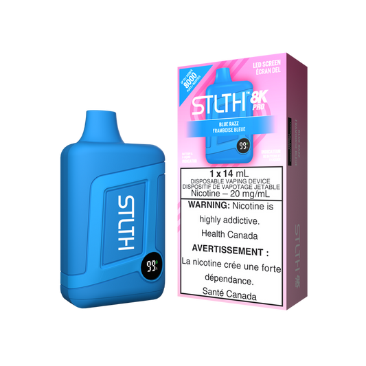 STLTH Disposable 8K PRO Blue Razz ONT