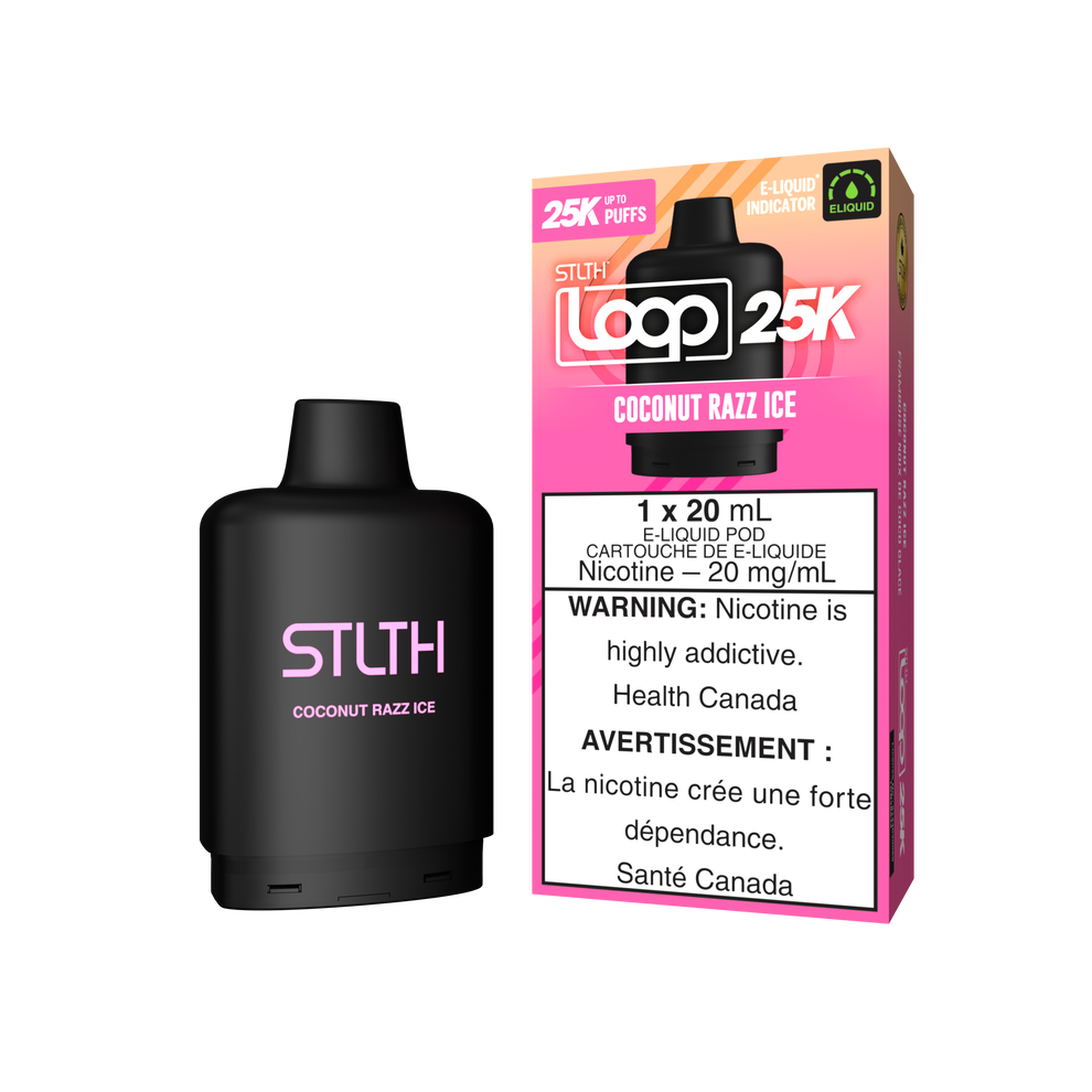 STLTH LOOP 25K Pods Coconut Razz Ice ONT