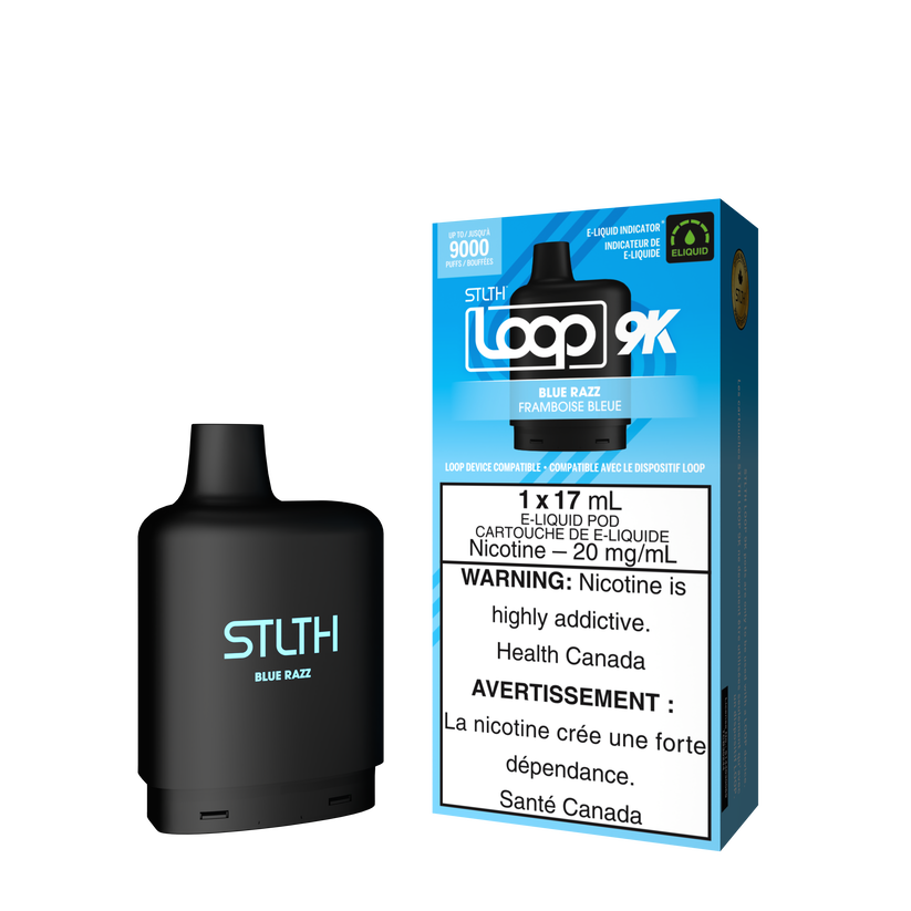 STLTH LOOP 9K Pods Blue Razz