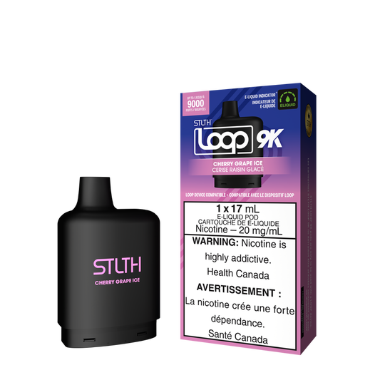 STLTH LOOP 9K Pods Cherry Grape Ice