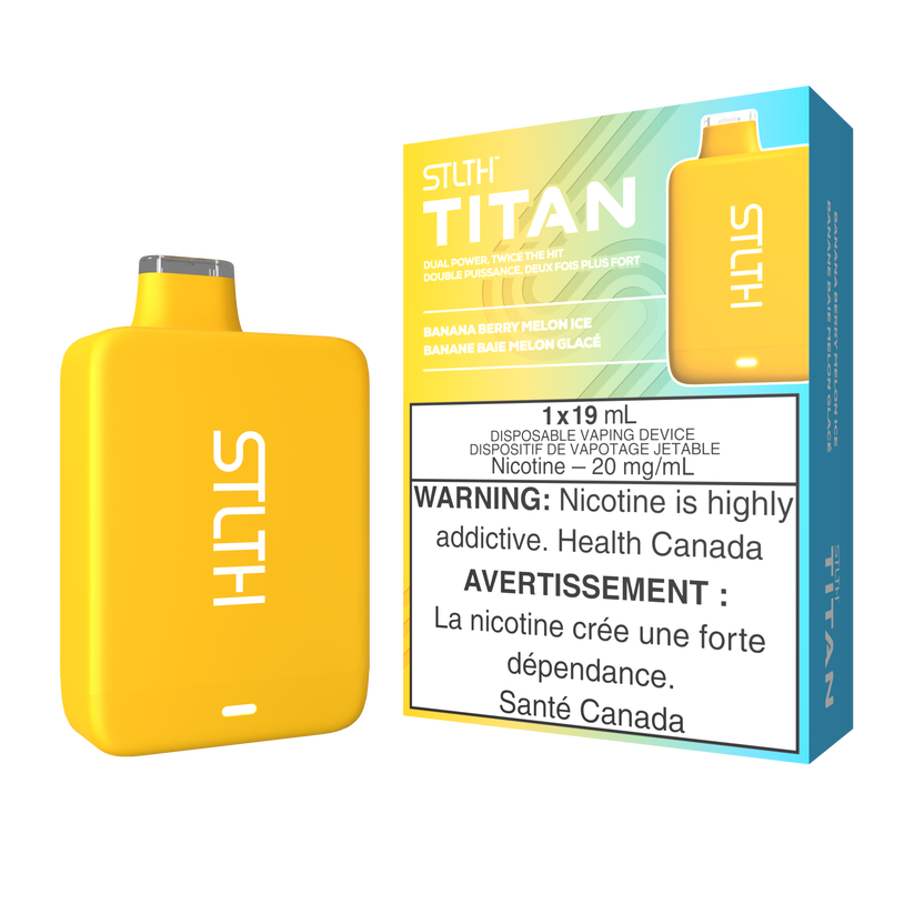 STLTH Disposable TITAN Banana Berry Melon Ice