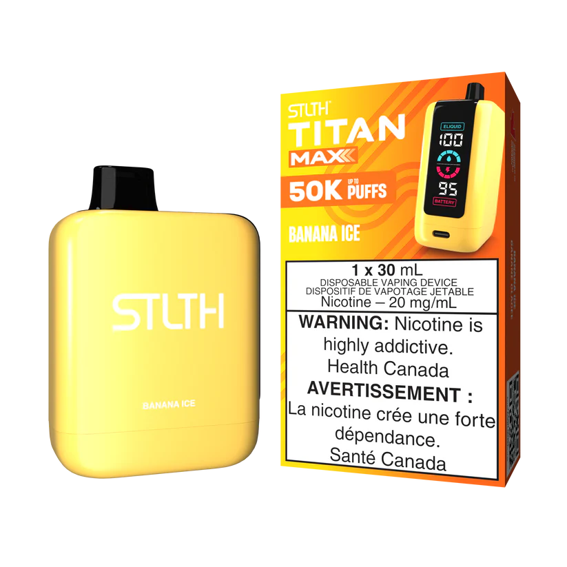 STLTH Disposable TITAN MAX 50K Banana Ice ONT