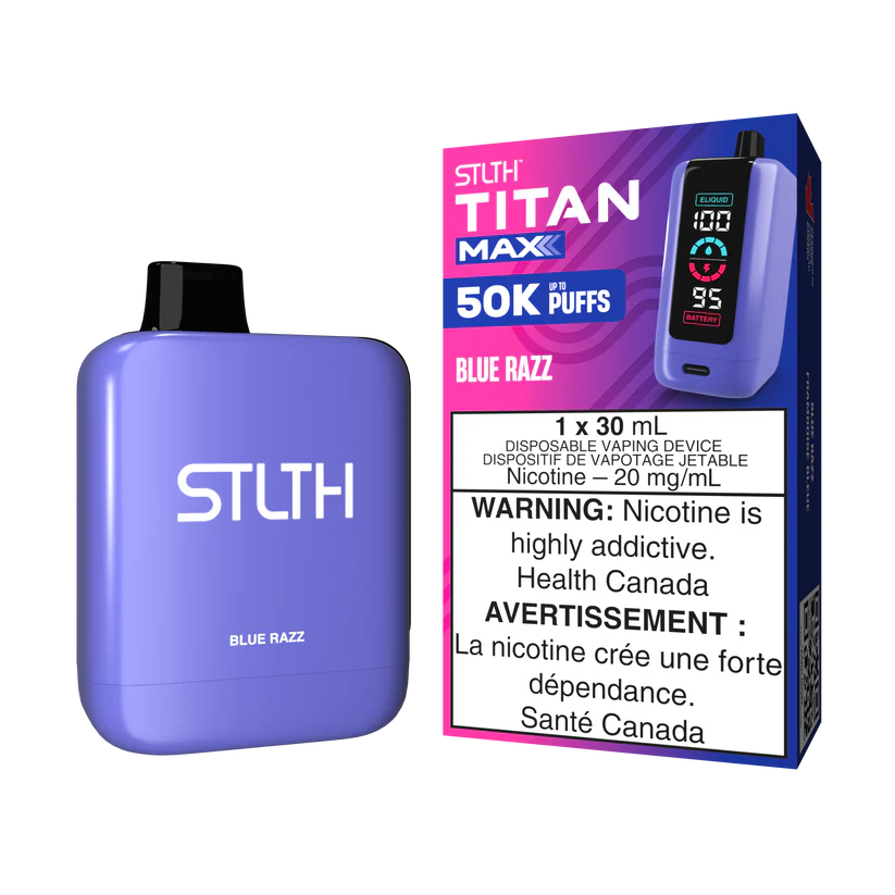 STLTH Disposable TITAN MAX 50K Blue Razz ONT