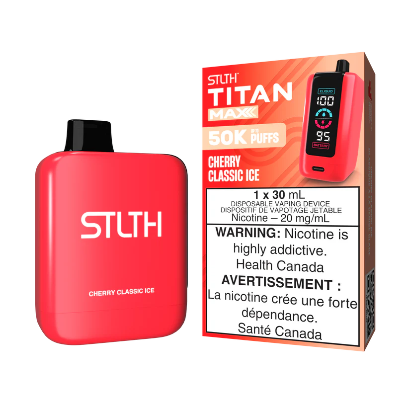 STLTH Disposable TITAN MAX 50K Cherry Classic Ice ONT