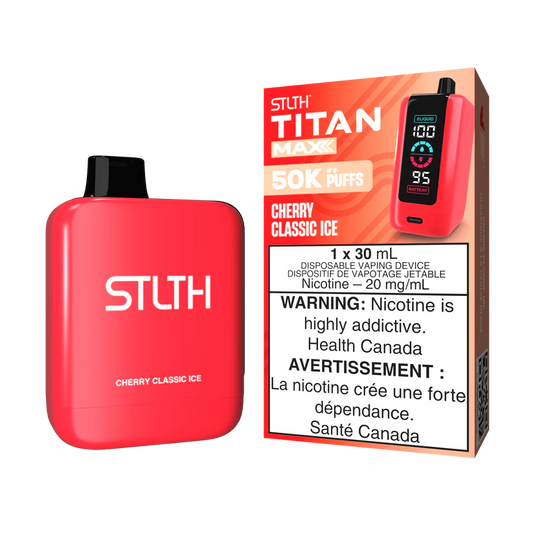 STLTH Disposable TITAN MAX 50K Cherry Classic Ice ONT