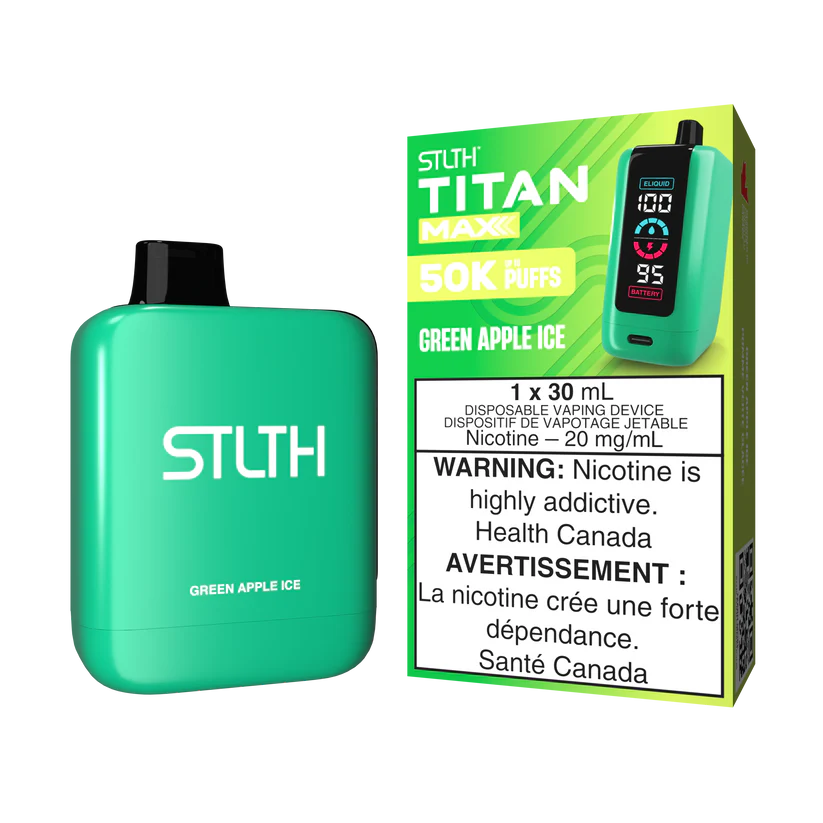 STLTH Disposable TITAN MAX 50K Green Apple Ice ONT