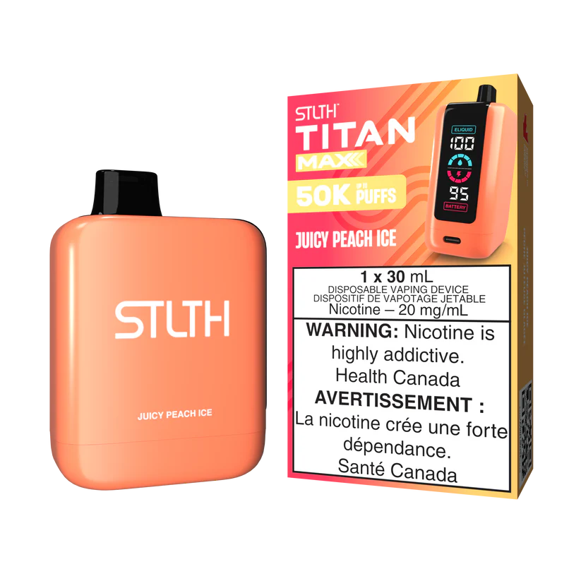 STLTH Disposable TITAN MAX 50K Juicy Peach Ice ONT