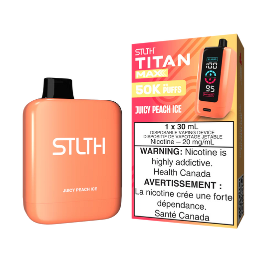 STLTH Disposable TITAN MAX 50K Juicy Peach Ice ONT