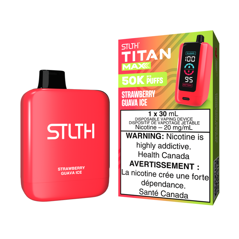 STLTH Disposable TITAN MAX 50K Strawberry Guava Ice ONT