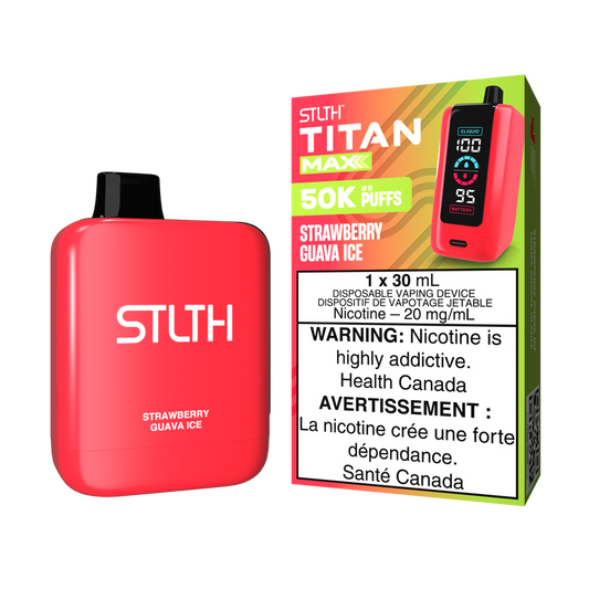 STLTH Disposable TITAN MAX 50K Strawberry Guava Ice ONT