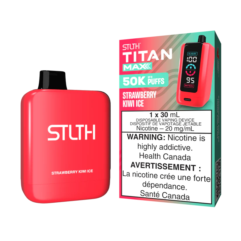 STLTH Disposable TITAN MAX 50K Strawberry Kiwi Ice ONT