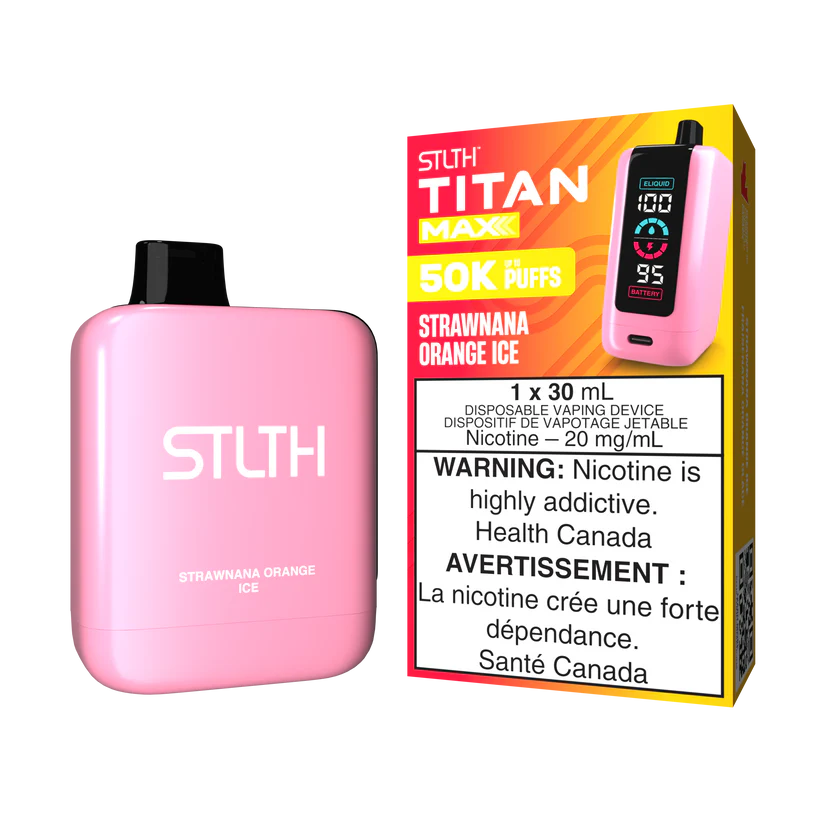 STLTH Disposable TITAN MAX 50K Strawnana Orange Ice ONT