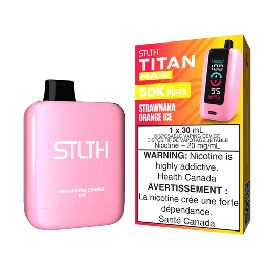 STLTH Disposable TITAN MAX 50K Strawnana Orange Ice ONT