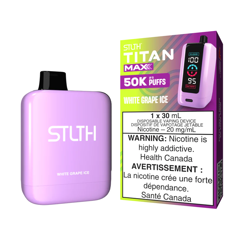 STLTH Disposable TITAN MAX 50K White Grape Ice ONT