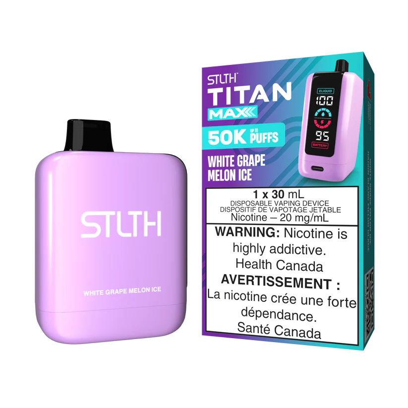 STLTH Disposable TITAN MAX 50K White Grape Melon Ice ONT