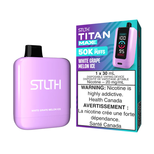 STLTH Disposable TITAN MAX 50K White Grape Melon Ice ONT