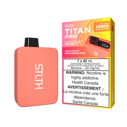 STLTH Disposable TITAN Pro 15000 Apple Citrus Ice