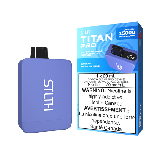 STLTH Disposable TITAN Pro 15000 Blue Razz ONT