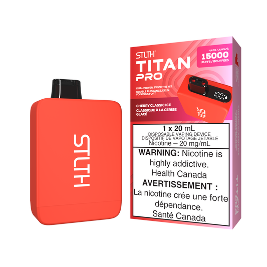 STLTH Disposable TITAN Pro 15000 Cherry Classic Ice ONT