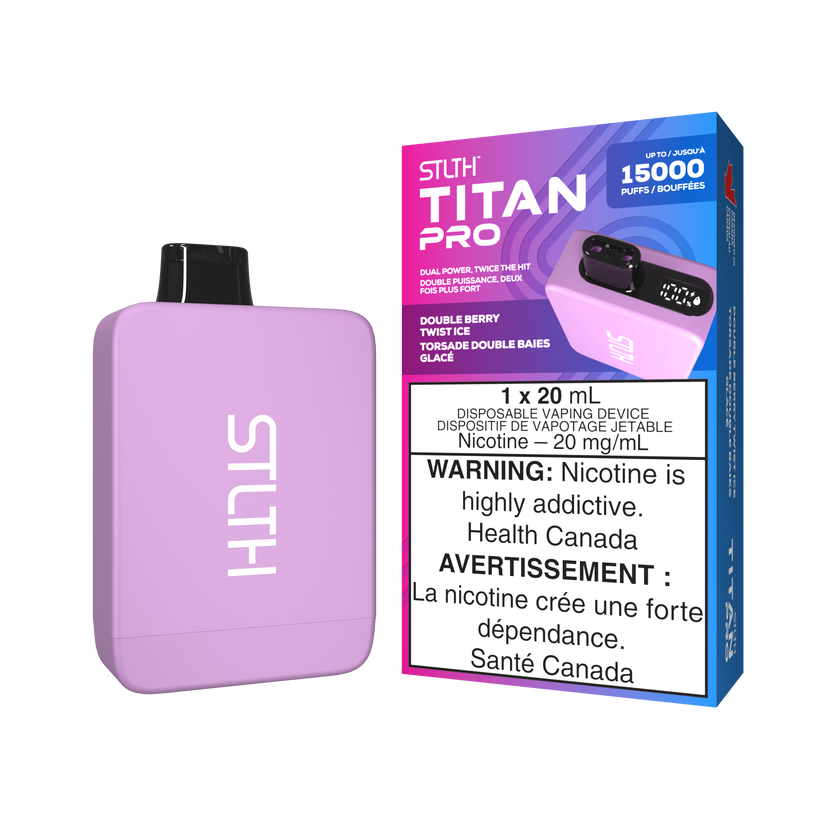 STLTH Disposable TITAN Pro 15000 Double Berry Twist Ice