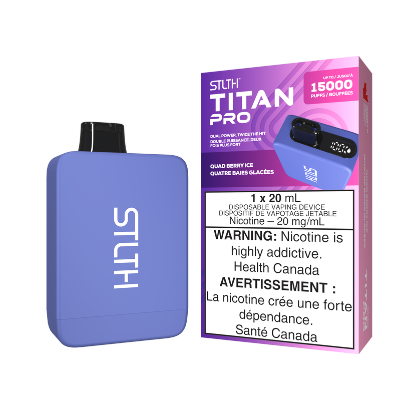 STLTH Disposable TITAN Pro 15000 Quad Berry Ice ONT