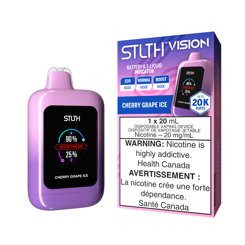 STLTH Disposable VISION 20K Cherry Grape Ice