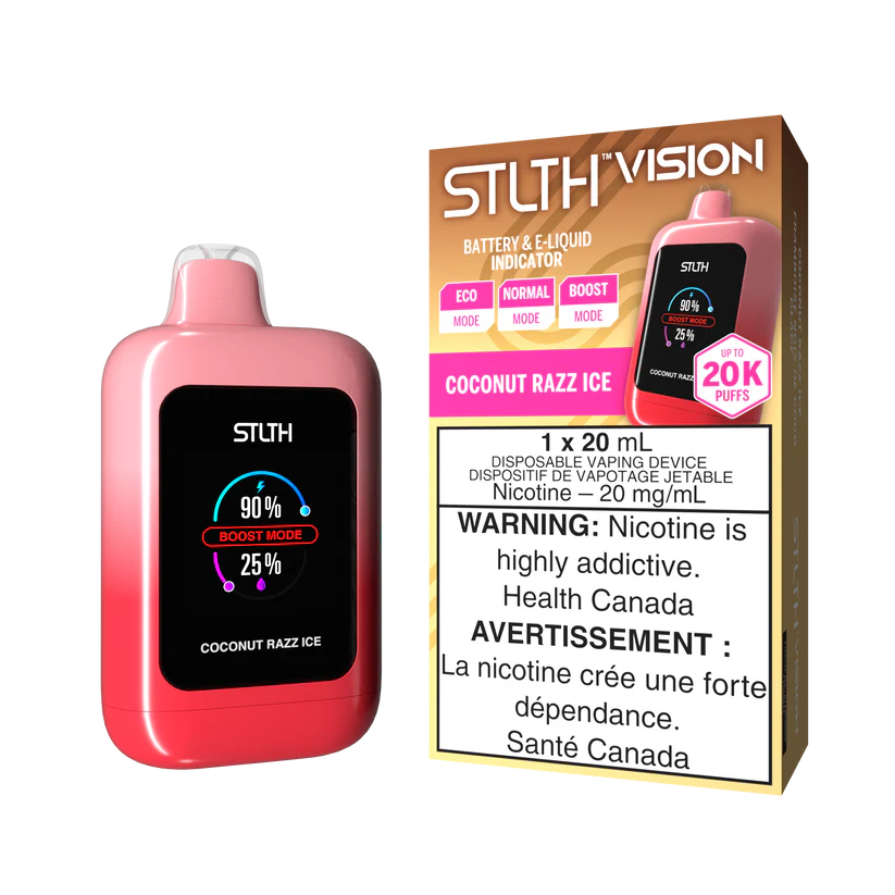 STLTH Disposable VISION 20K Coconut Razz Ice ONT