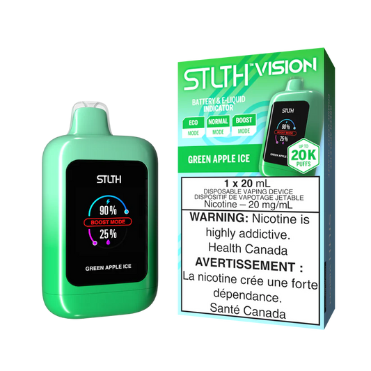 STLTH Disposable VISION 20K Green Apple Ice ONT