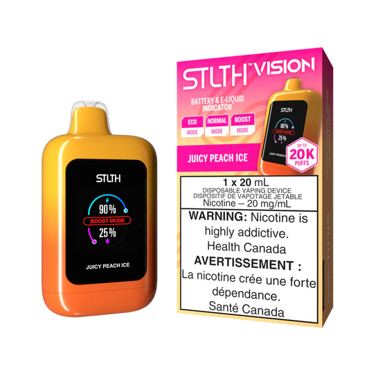 STLTH Disposable VISION 20K Juicy Peach Ice ONT