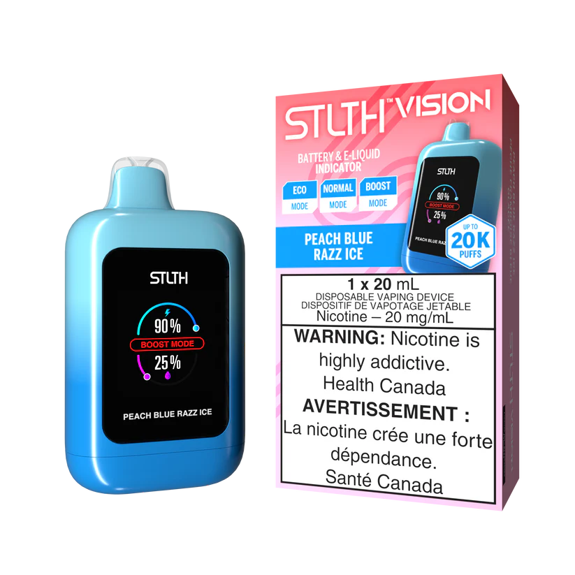 STLTH Disposable VISION 20K Peach Blue Razz Ice ONT