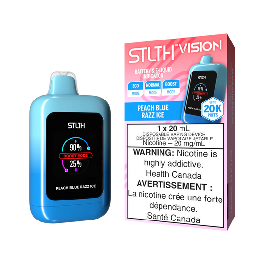 STLTH Disposable VISION 20K Peach Blue Razz Ice ONT