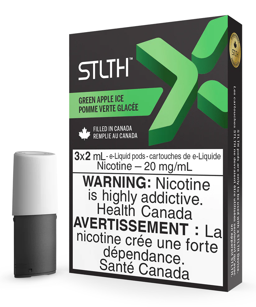 STLTH PODS X Green Apple Ice (3x2ml)