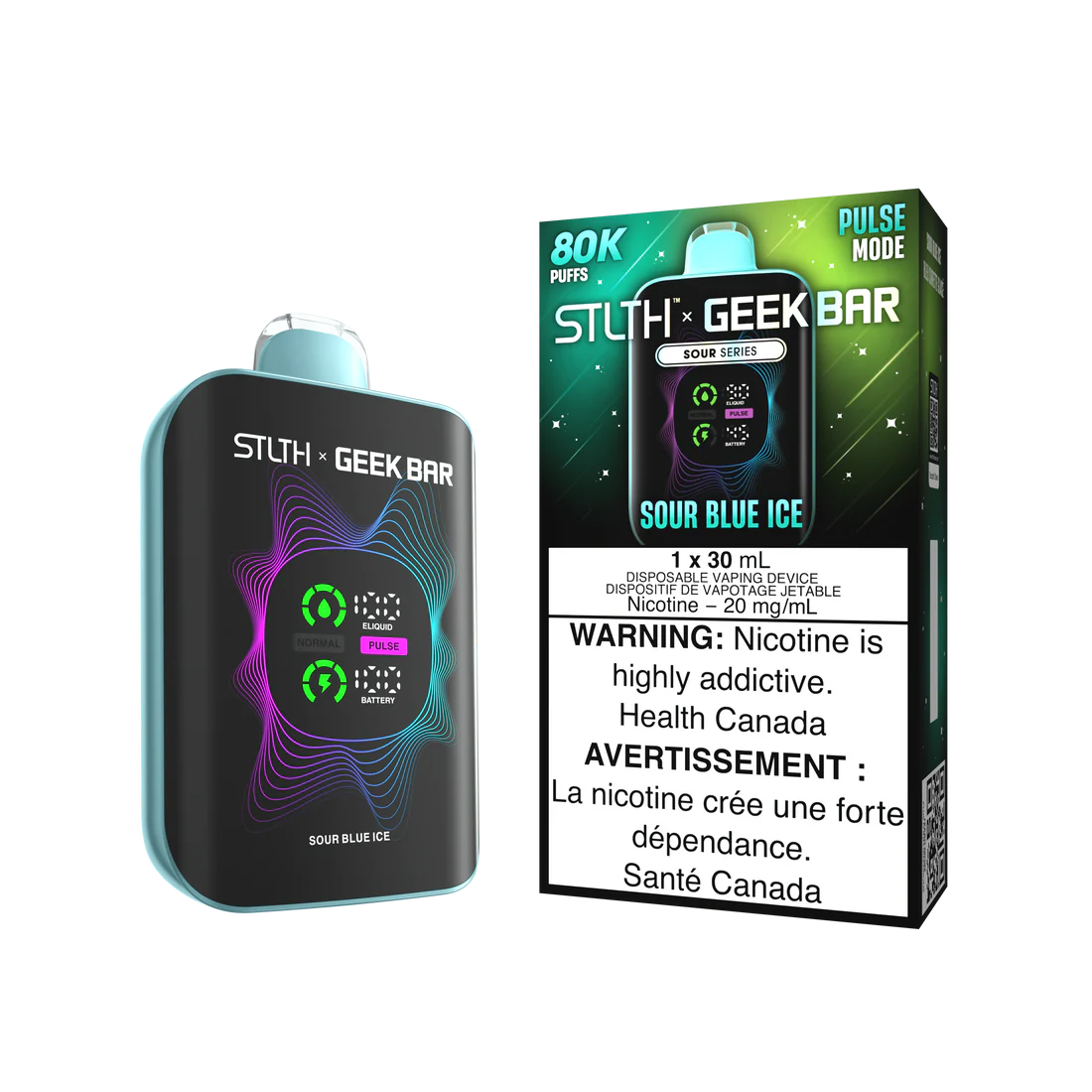 STLTH x GEEK BAR Disposable 80K Sour Blue Ice