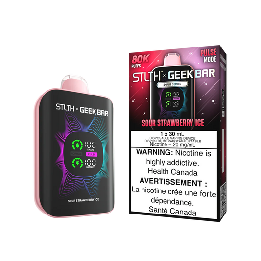 STLTH x GEEK BAR Disposable 80K Sour Strawberry Ice
