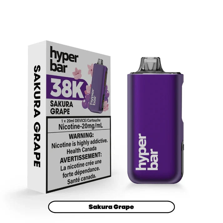 Hyper Bar 38K Disposable Sakura Grape ONT