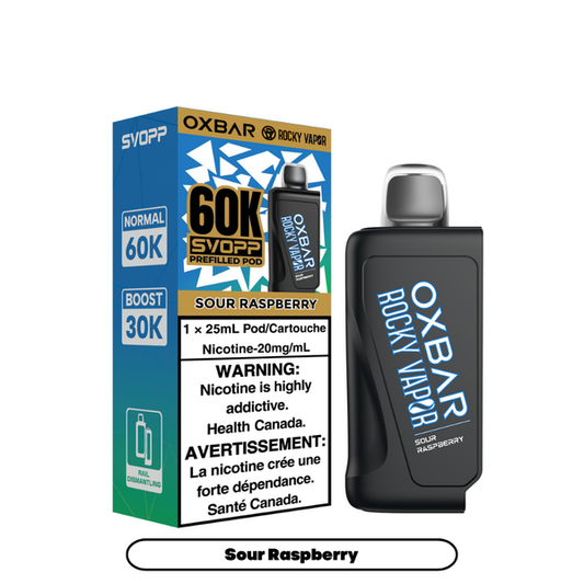 OXBAR SVOPP 60K Pods Sour Raspberry ONT