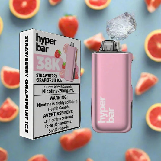 Hyper Bar 38K Disposable Strawberry Grapefruit Ice ONT