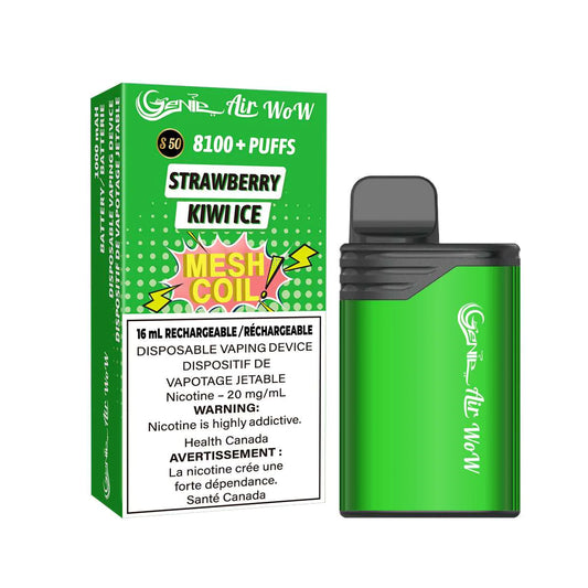 Genie Air Wow 8100 Disposable Strawberry Kiwi Ice