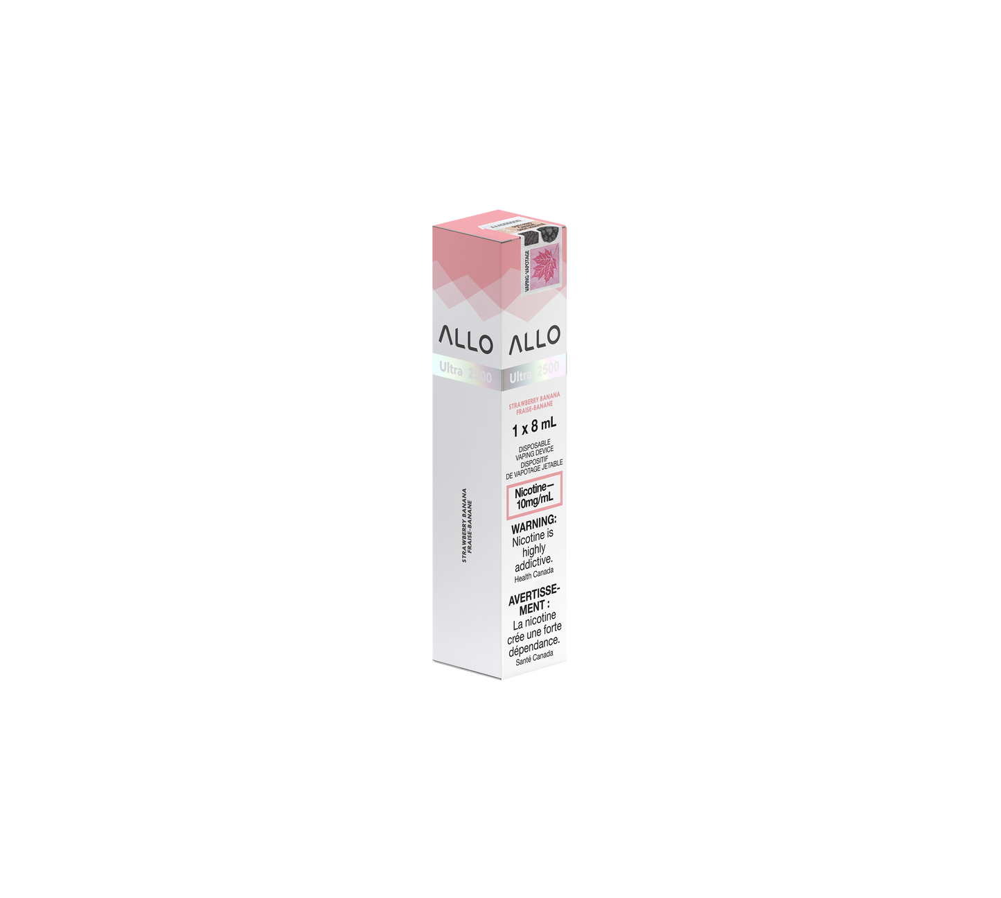 Allo Ultra Disposable 2500 Strawberry Banana (10mg)