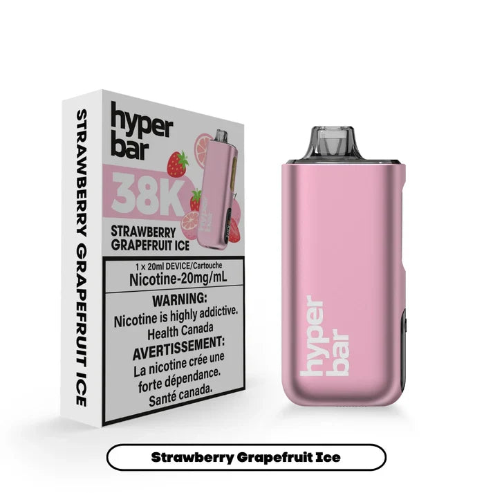 Hyper Bar 38K Disposable Strawberry Grapefruit Ice ONT