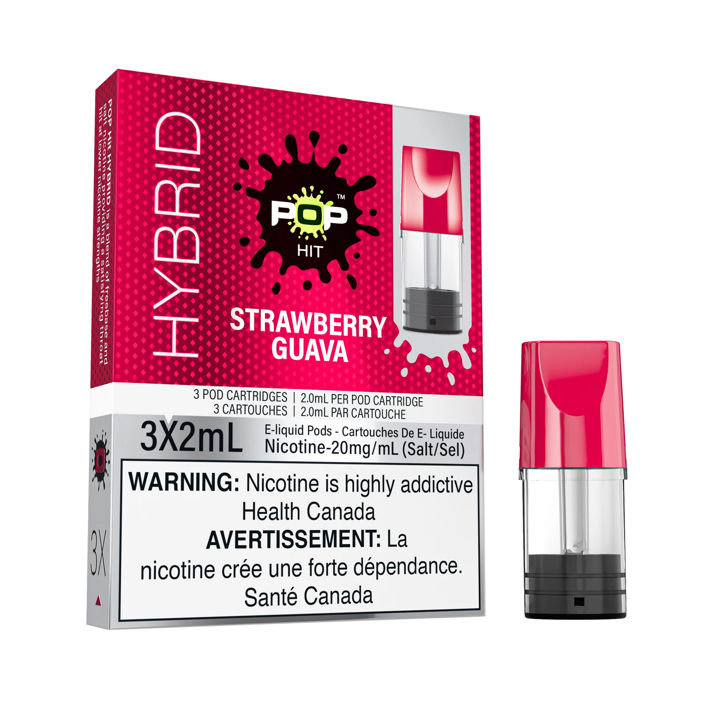 Pop Vapor Hybrid PODS Strawberry Guava (3x2ml)