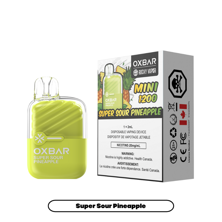 OXBAR MINI 1200 Disposable Super Sour Pineapple ONT