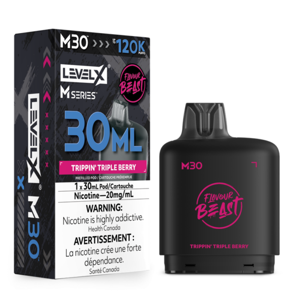  Level X Flavour Beast M Series 30ml Pod Trippin' Triple Berry Mixed Berries Flavor