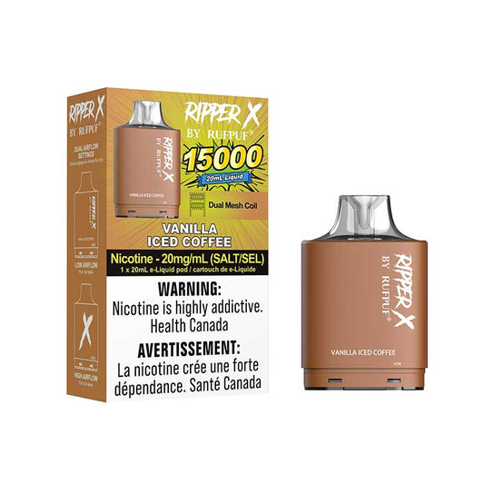 Ripper 15000 Level X Pods Vanilla Iced Coffee