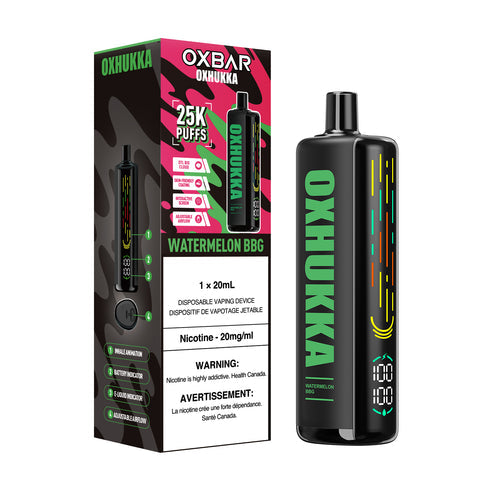 OXHUKKA 25K Disposable Watermelon BBG ONT