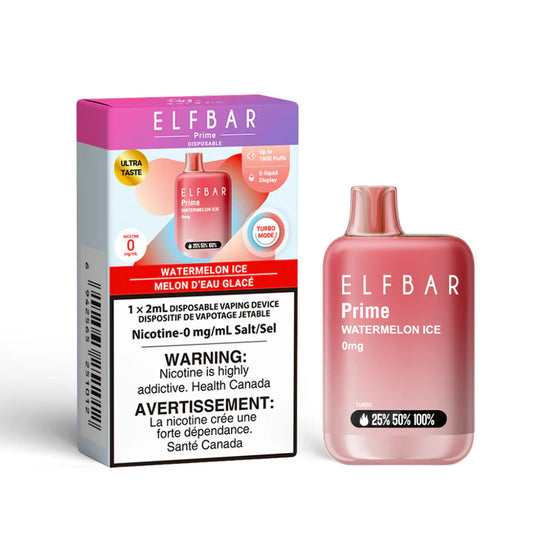 ELF BAR Disposable Prime 1800 Watermelon Ice ONT 0MG