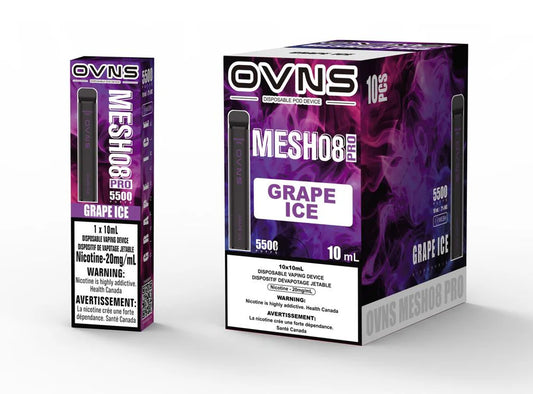 OVNS MESH08 PRO 5500 Disposable Grape Ice