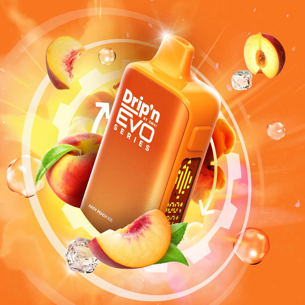 Drip’n By Envi Disposable EVO63K Mango Peach Watermelon ONT