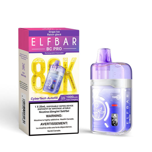 ELF BAR Disposable BC Pro 80K Grape Ice