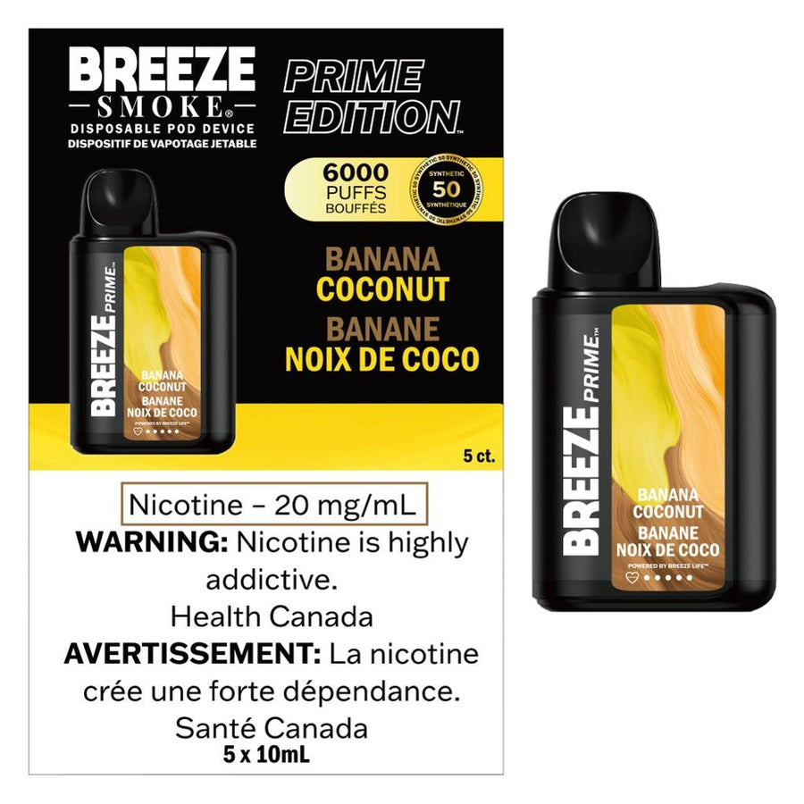 Breeze Prime 6000 Disposable Banana Coconut